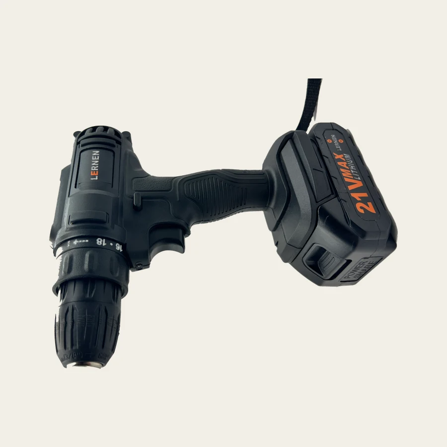 Taladro Destornillador Negro Inal. 21v Con Brocas - LERNEN